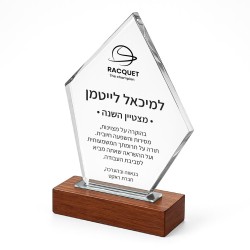 מגן הוקרה זכוכית דגם לוס אנגלס