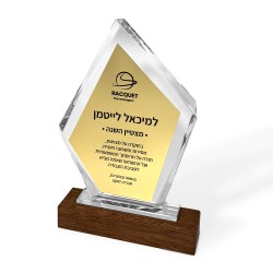 מגן הוקרה זכוכית דגם לוס אנגלס