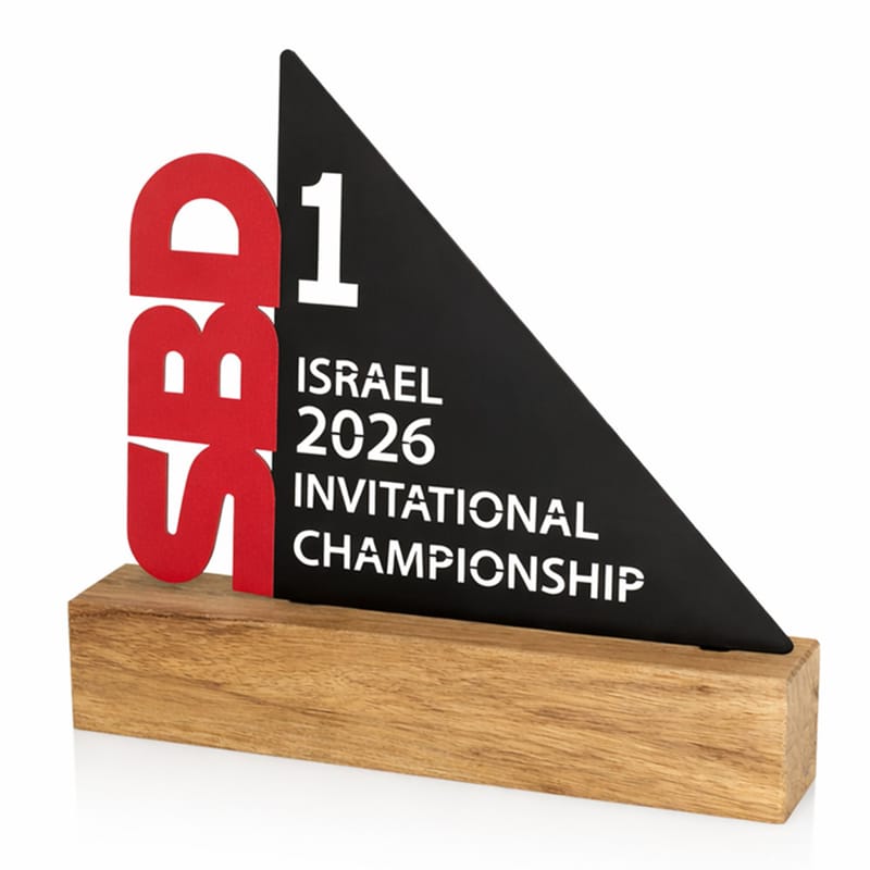 פסלון מתכת שני צבעים