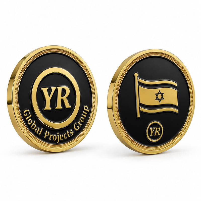 מטבע בציפוי אימייל שחור