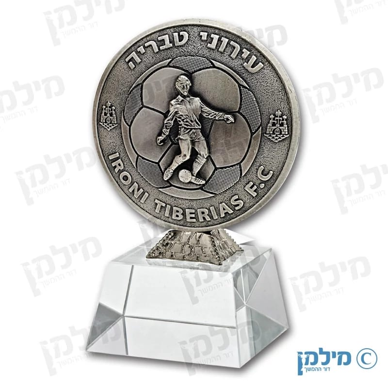 גביע פסלון לוגו ביציקה על בסיס קריסטל