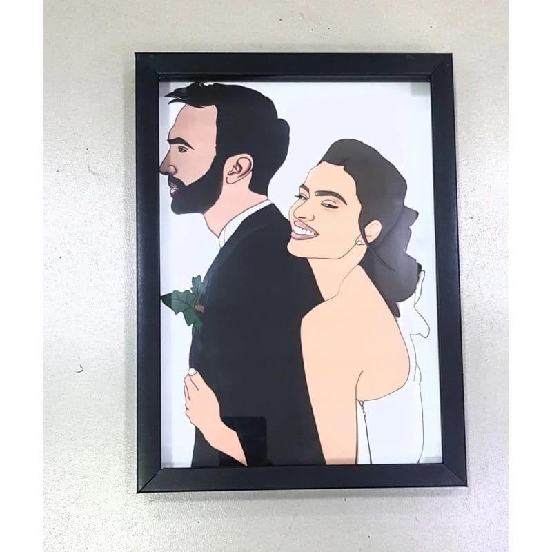 איור צבעוני ממסוגר שתי דמויות
