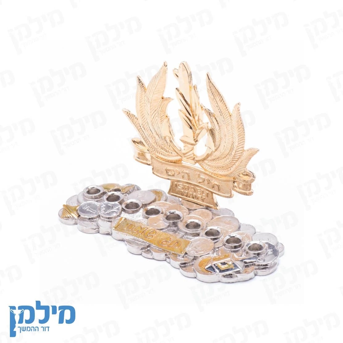 חנוכייה לוגו בהתאמה אישית