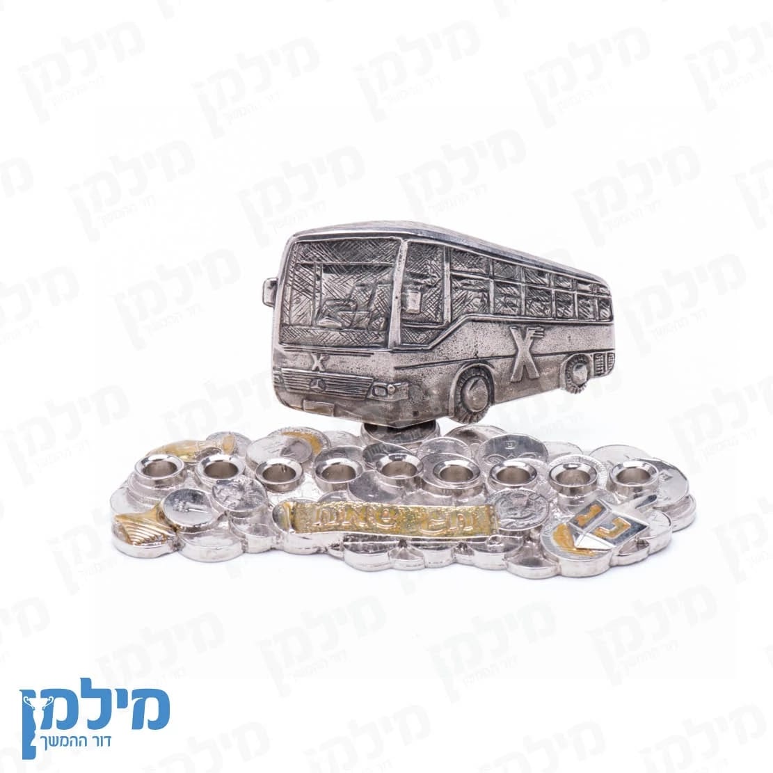 חנוכייה לוגו בהתאמה אישית