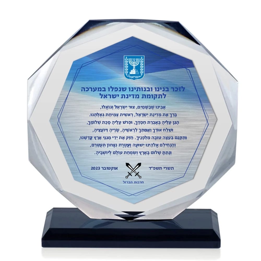 מגן זכוכית 12 ס"מ אירופה קטן