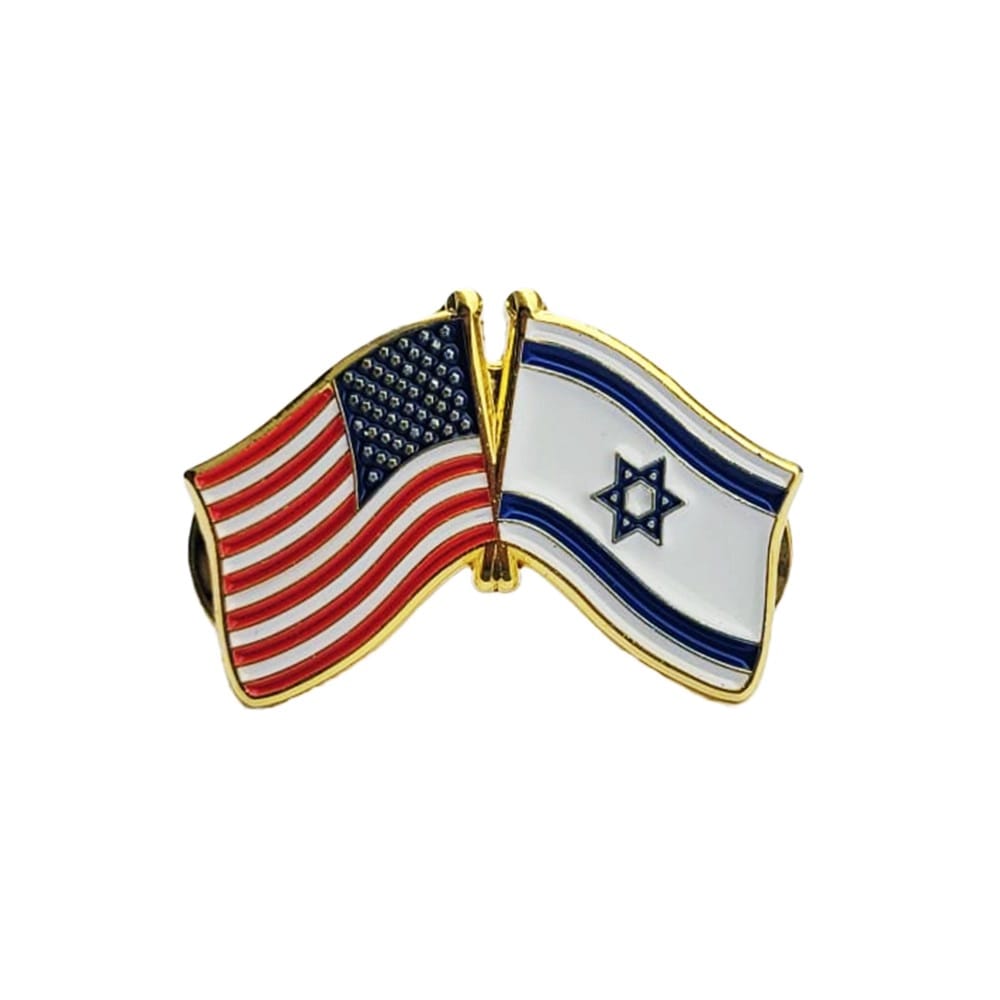 סיכת דגל ישראל וארצות הברית