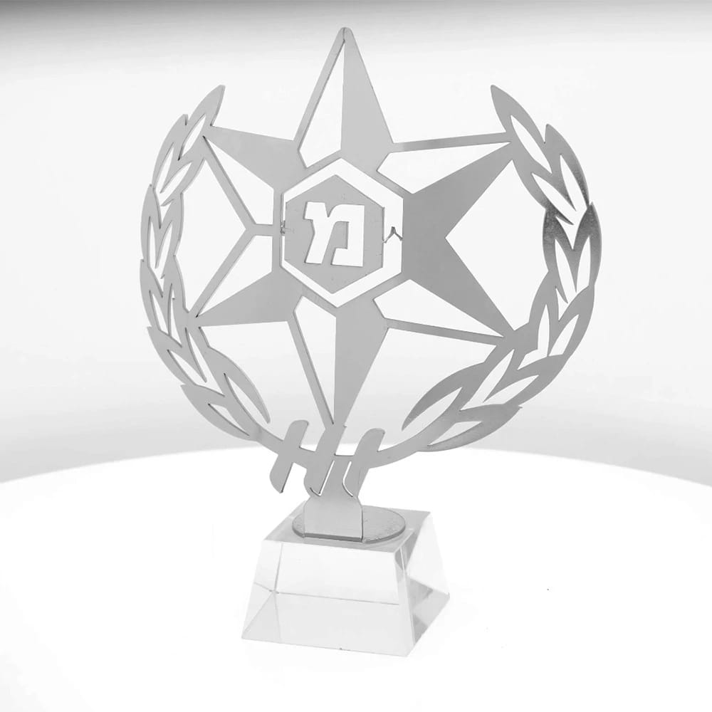 מגן סמל משטרת ישראל על בסיס קריסטל