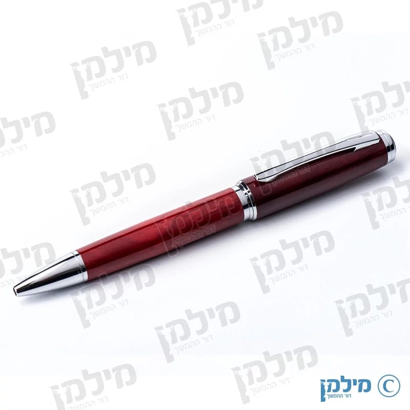 עט כדורי מהודר בצבע בורדו