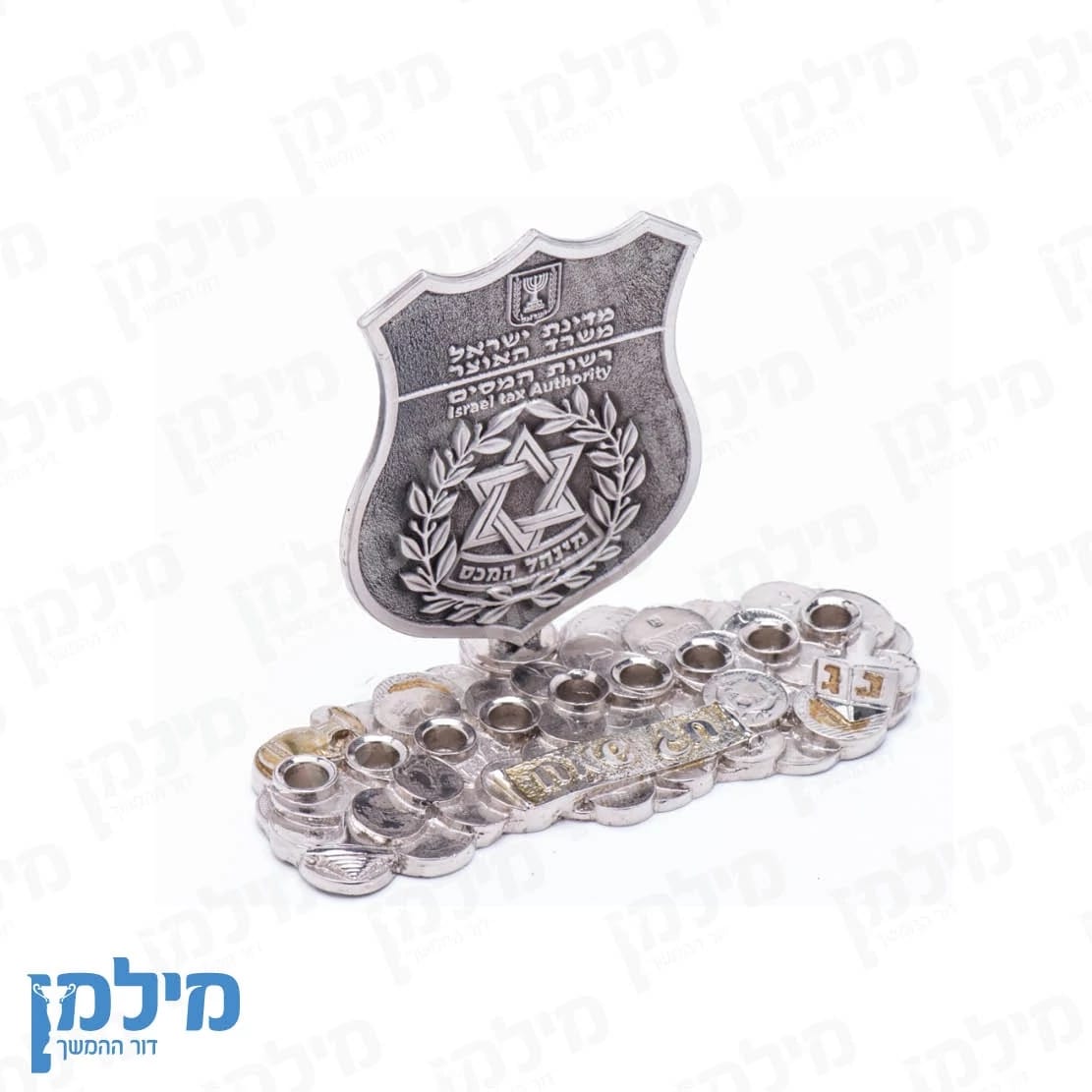 חנוכייה לוגו בהתאמה אישית