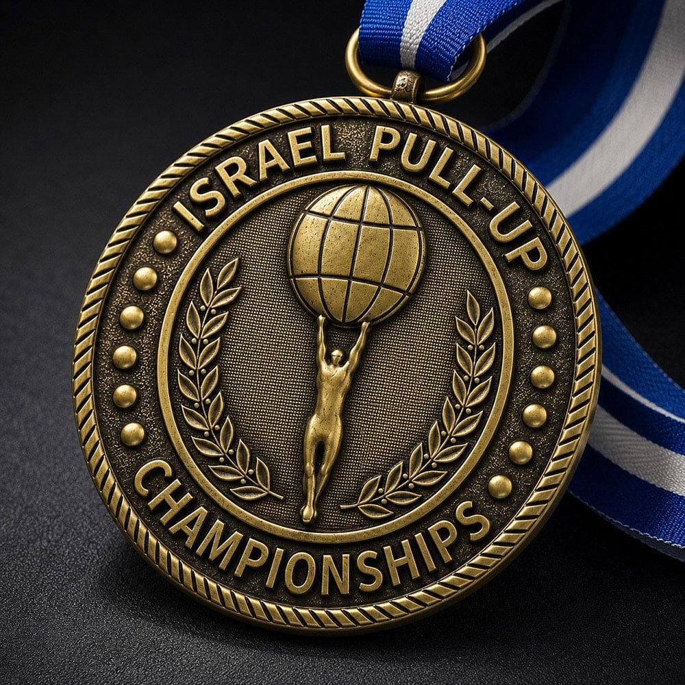 מדליה עגולה ביציקה עם קאנט חבלים