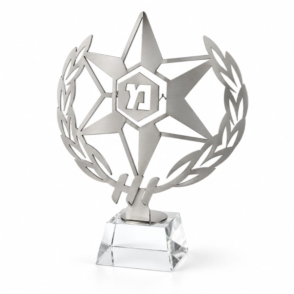 מגן סמל משטרת ישראל על בסיס קריסטל