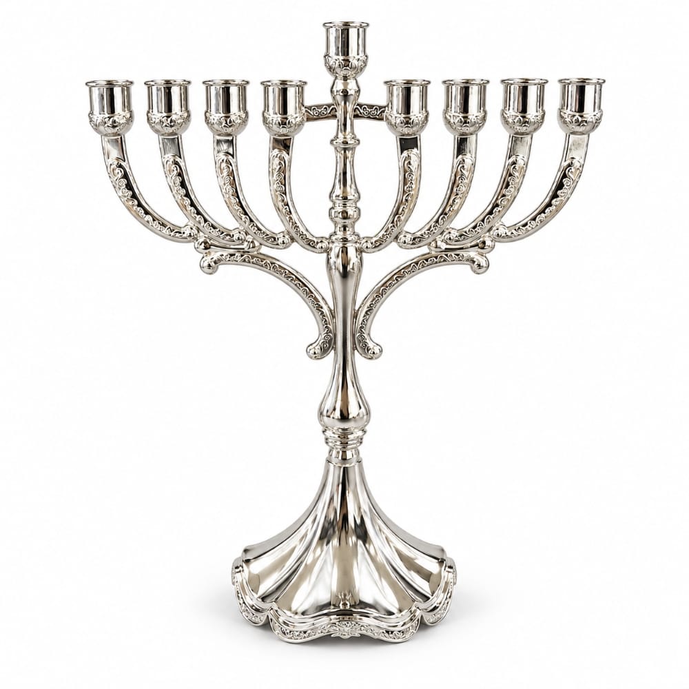 חנוכיה מגן דוד לנרות דקים