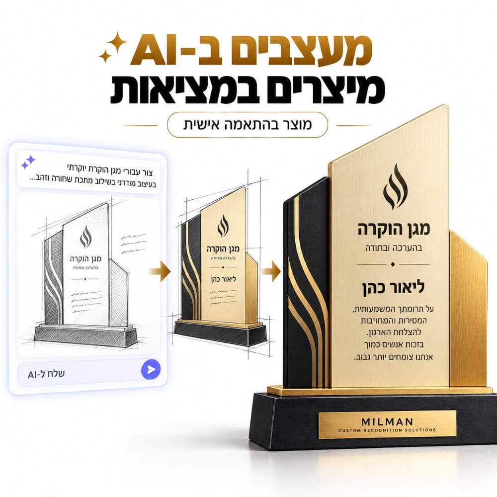 מגן הוקרה בעיצוב AI