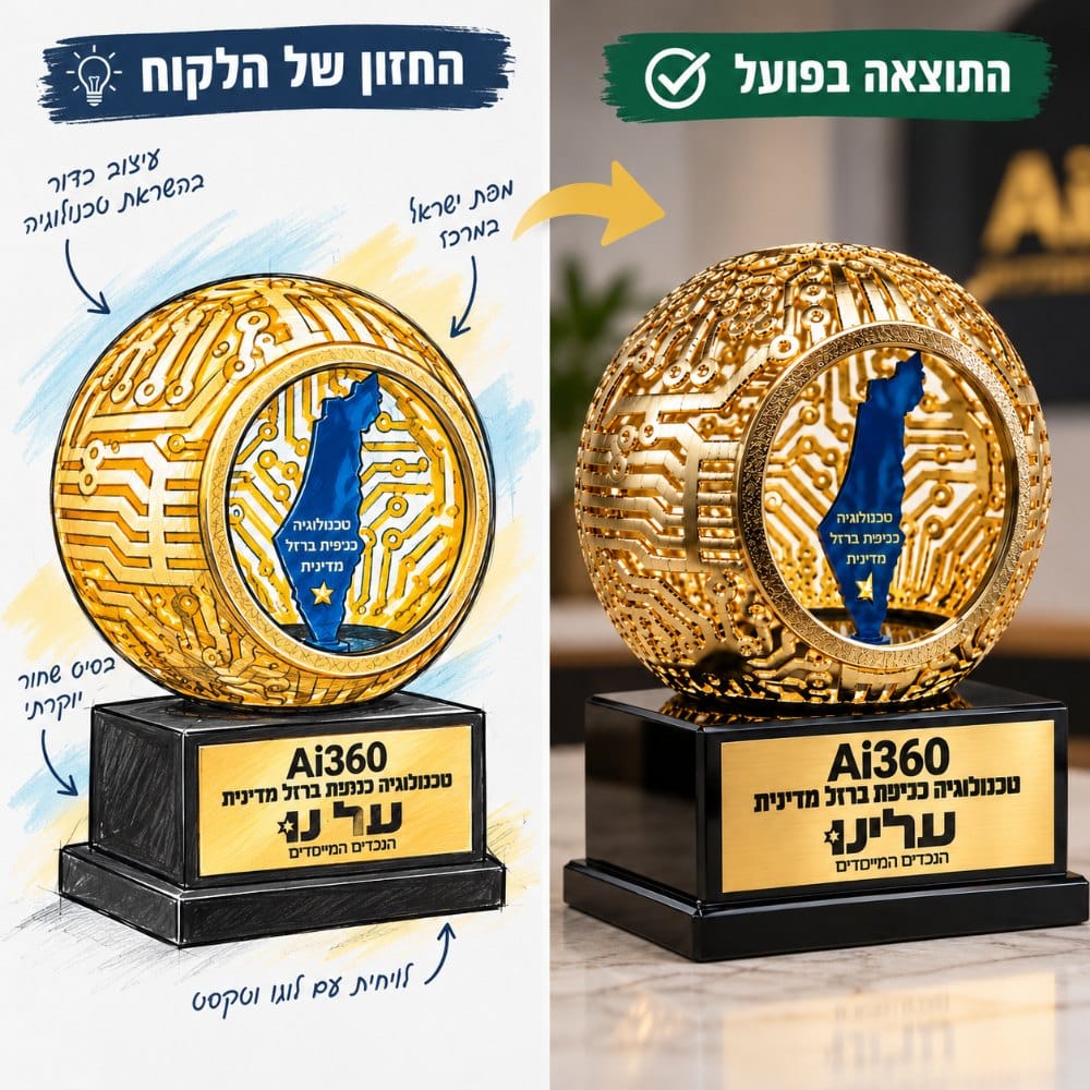 מגן הוקרה בעיצוב AI