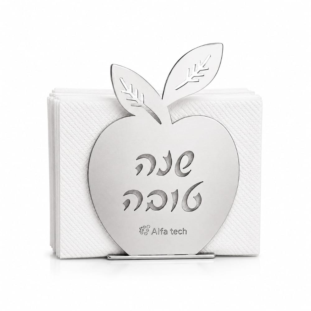 מפיון בצורת תפוח עם לוגו