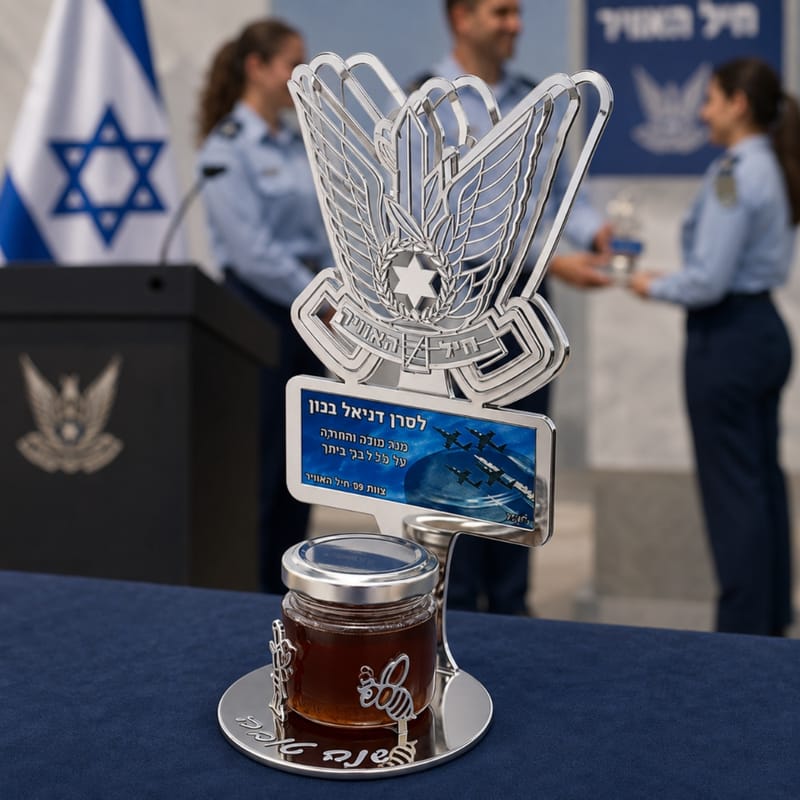 מעמד לדבש עם לוגו בהתאמה אישית