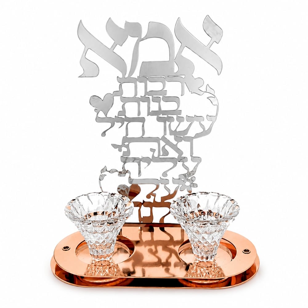 מעמד פמוטים יוקרתיים לאמא